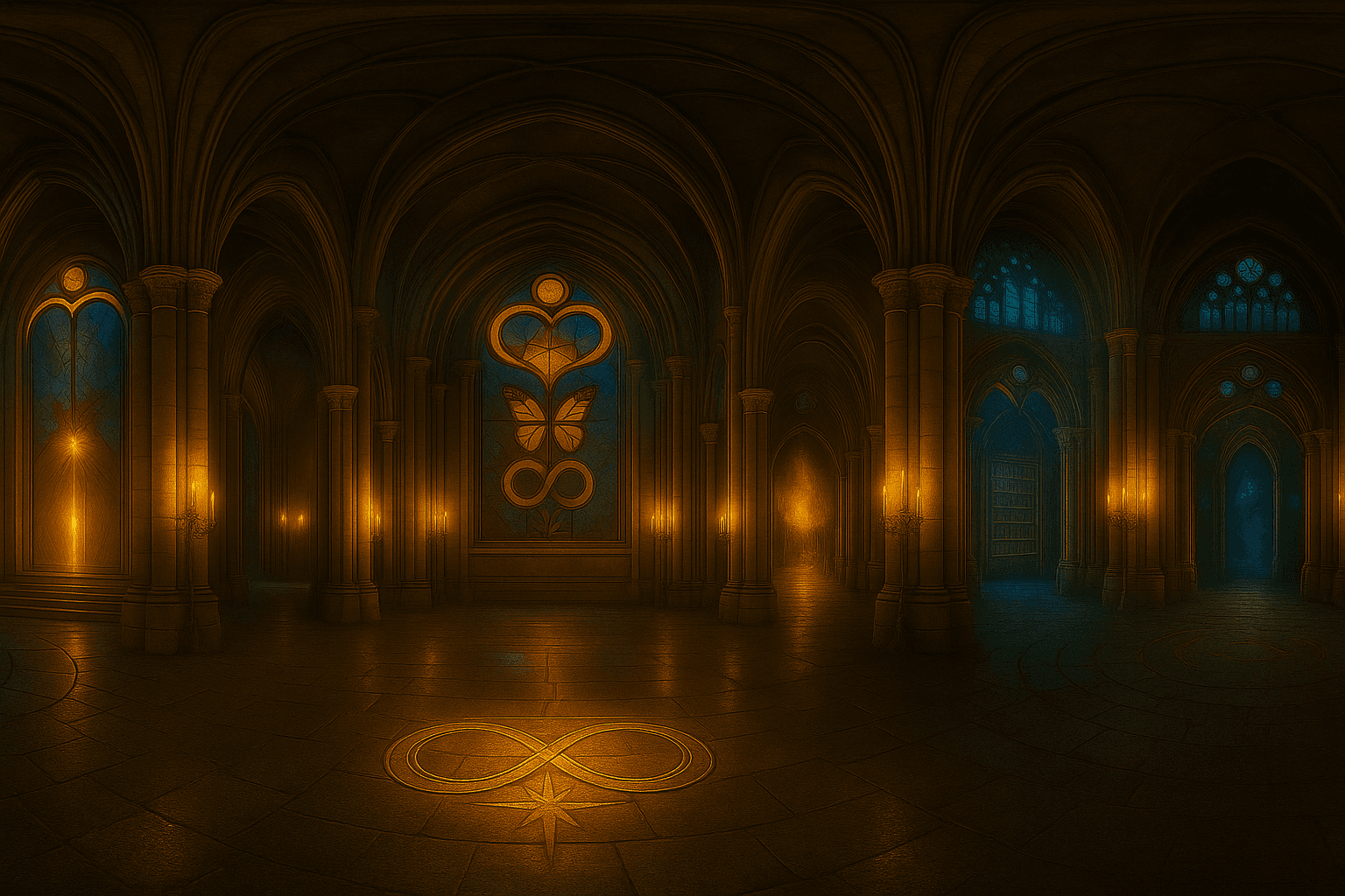 Містичний хол із символом нескінченності